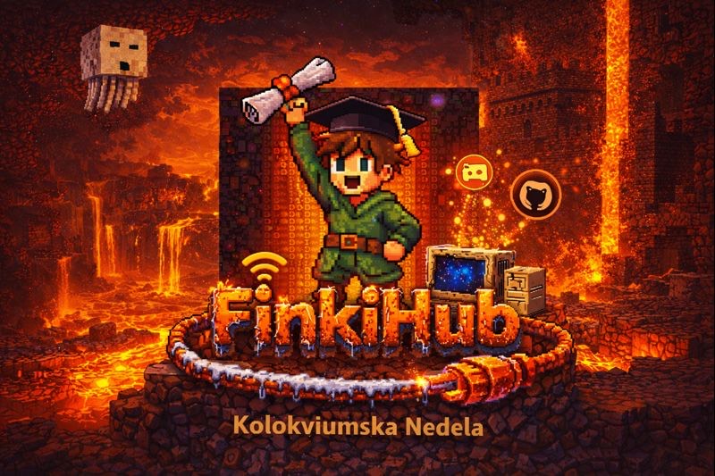 FinkiHub Mascot Kolokviumska Nedela Logo