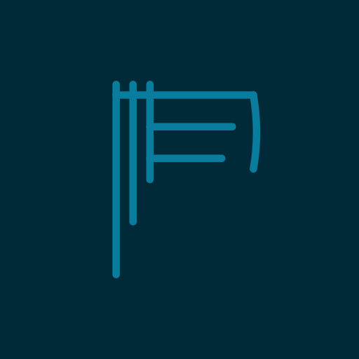 Pazarkoski logo on dark blueprint background